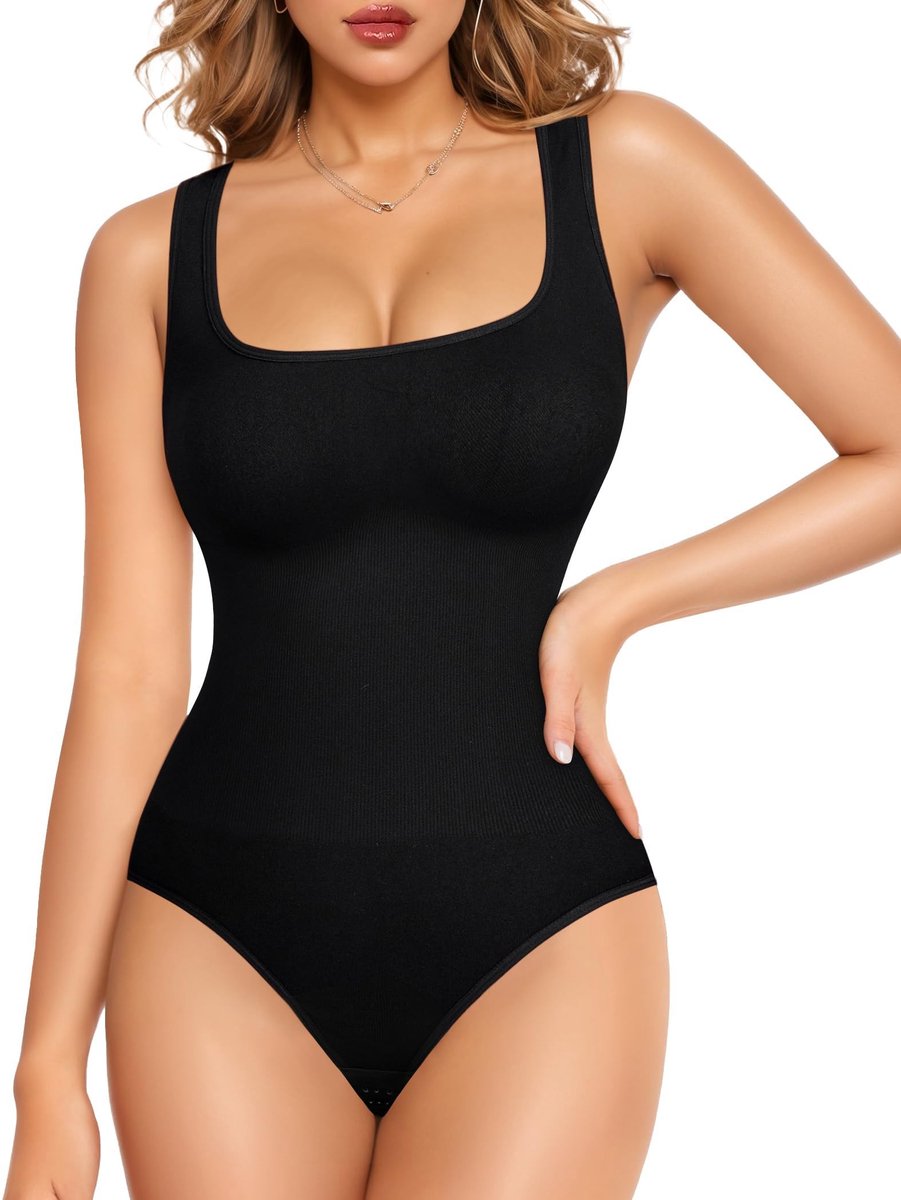 Vormende Body - Zwart - Strak Tummy Ondergoed