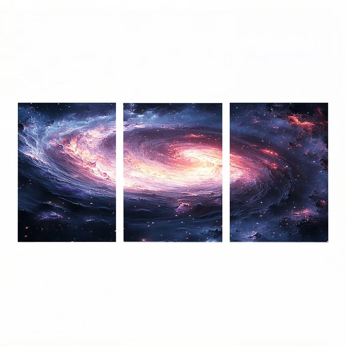 Schilderen op Nummer Set - Lichtgevend Universum - 3 Stuks 45x35 cm