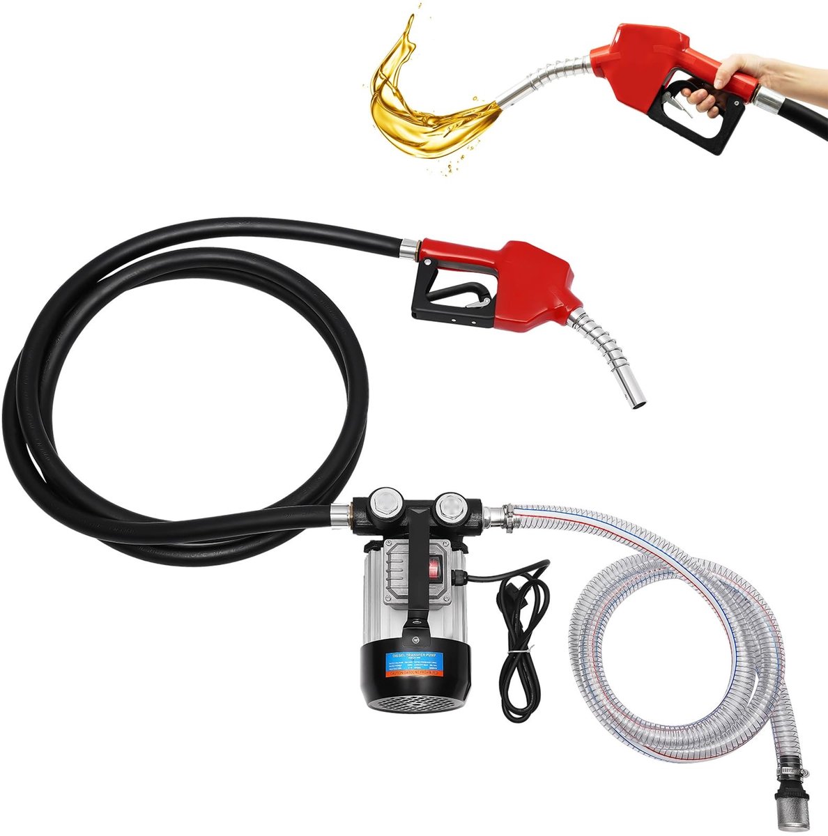 Zelfaanzuigende Diesel Pomp - 230 V - 60 L/min