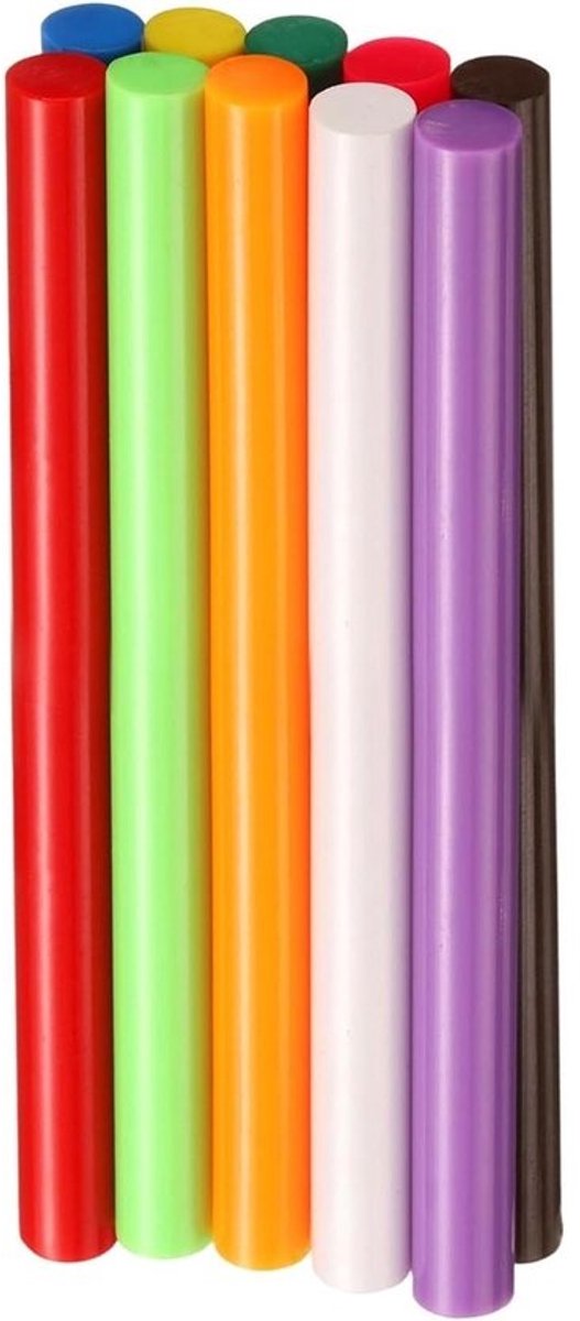 Smeltlijmsticks - Lijmpistool sticks - Hobbyprojecten Maken - Snelle Uithardingstijd - 11 x 150 mm - Veelkleurig