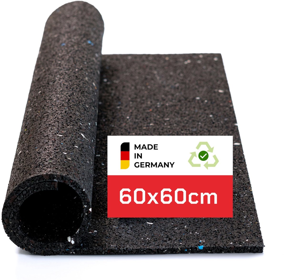 Anti-vibratie Mat - Robuust en Slipvast - 60x60 cm