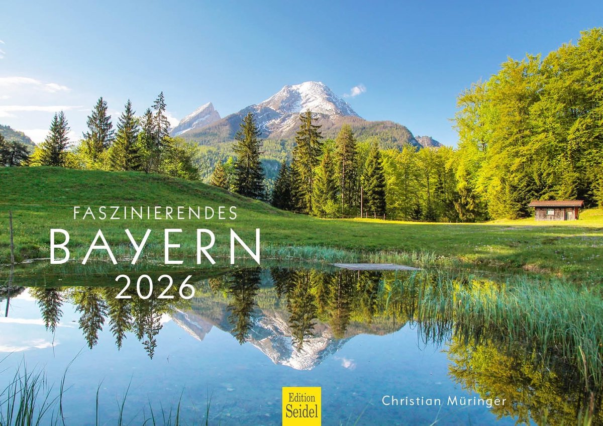 Wandkalender 2026 - Beelden van Beierse natuur