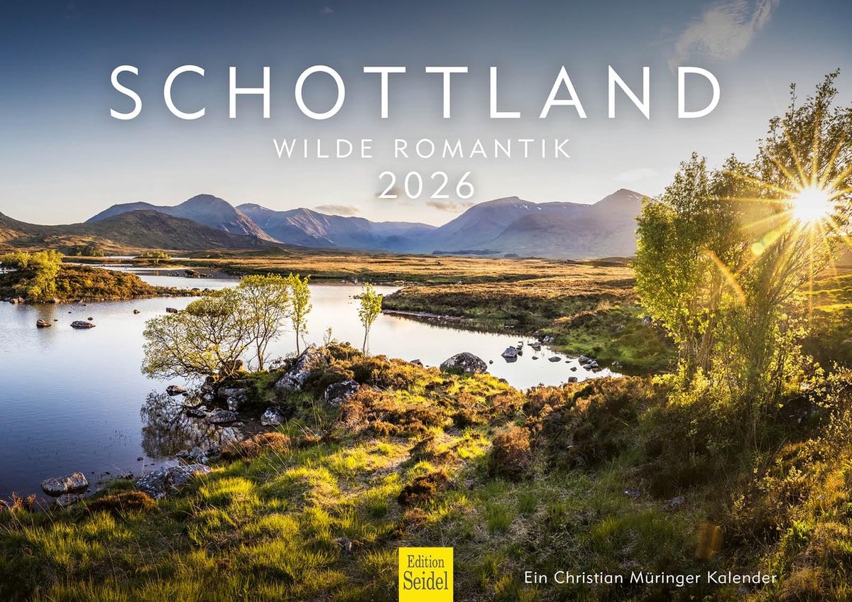 Wandkalender Wild Romance Schotland 2026 - Formaat A3
