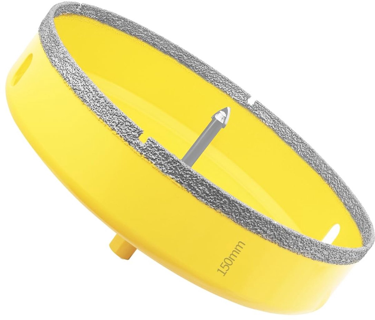 Diamant Boor Bit - 150 mm met Centreringslamp voor Tegels en Glas