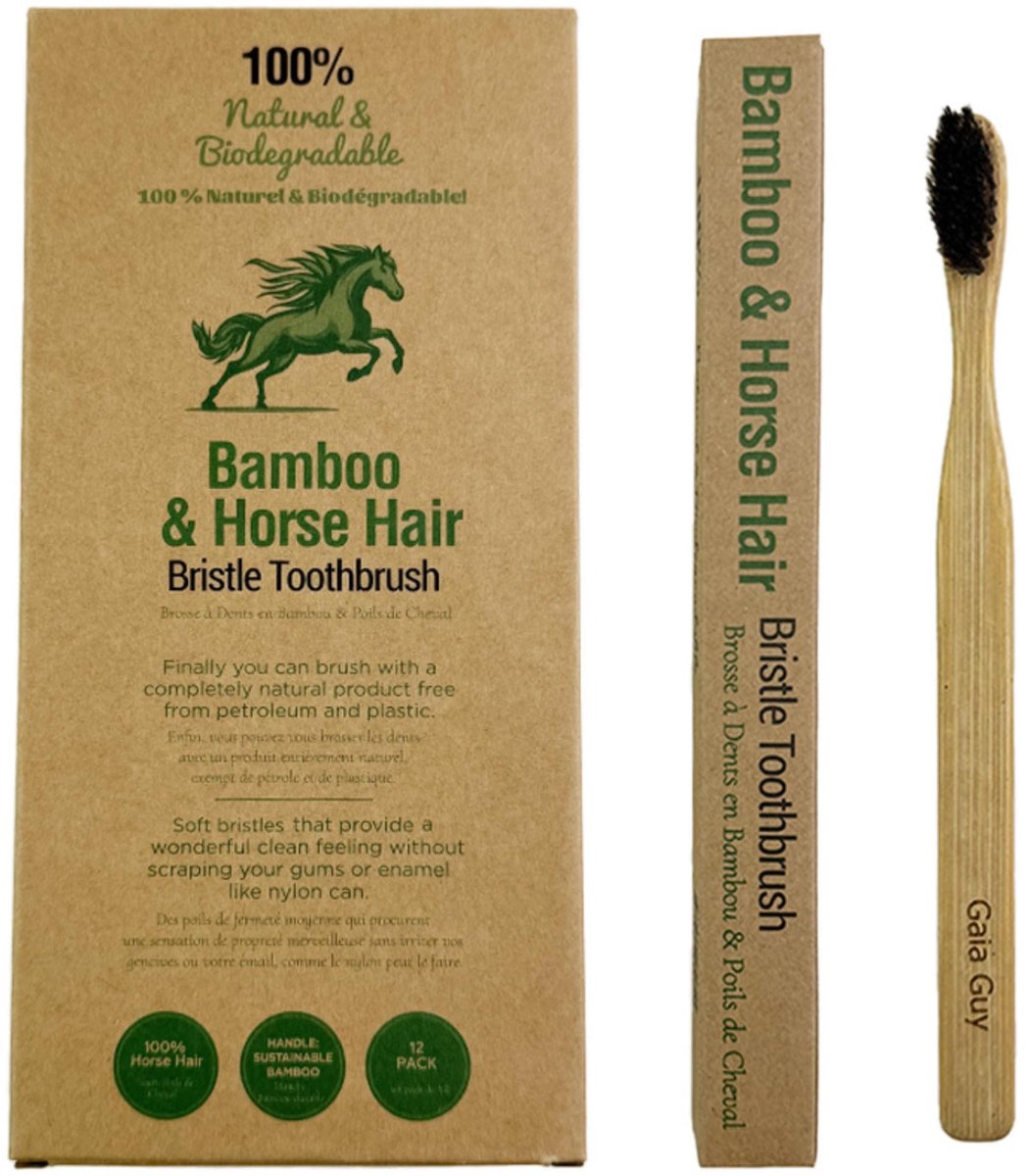 Bamboo Tandenborstel - Natuurlijke Paardenharen Borstels
