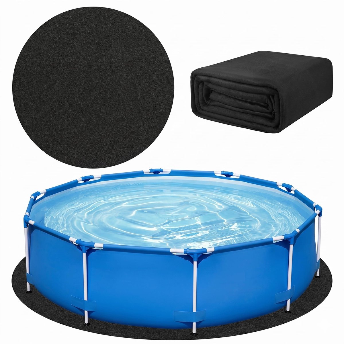 Ronde Poolmat - 370 cm Tear-Resistant Grondzeil