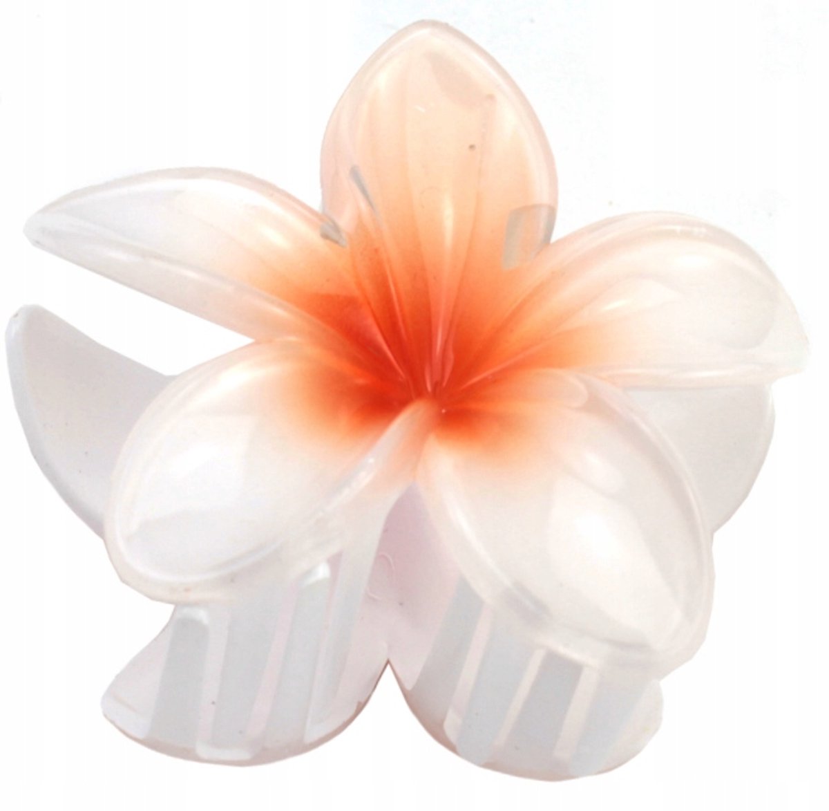 Grote Hawaii Bloem haarclip 8 cm - Merkloos