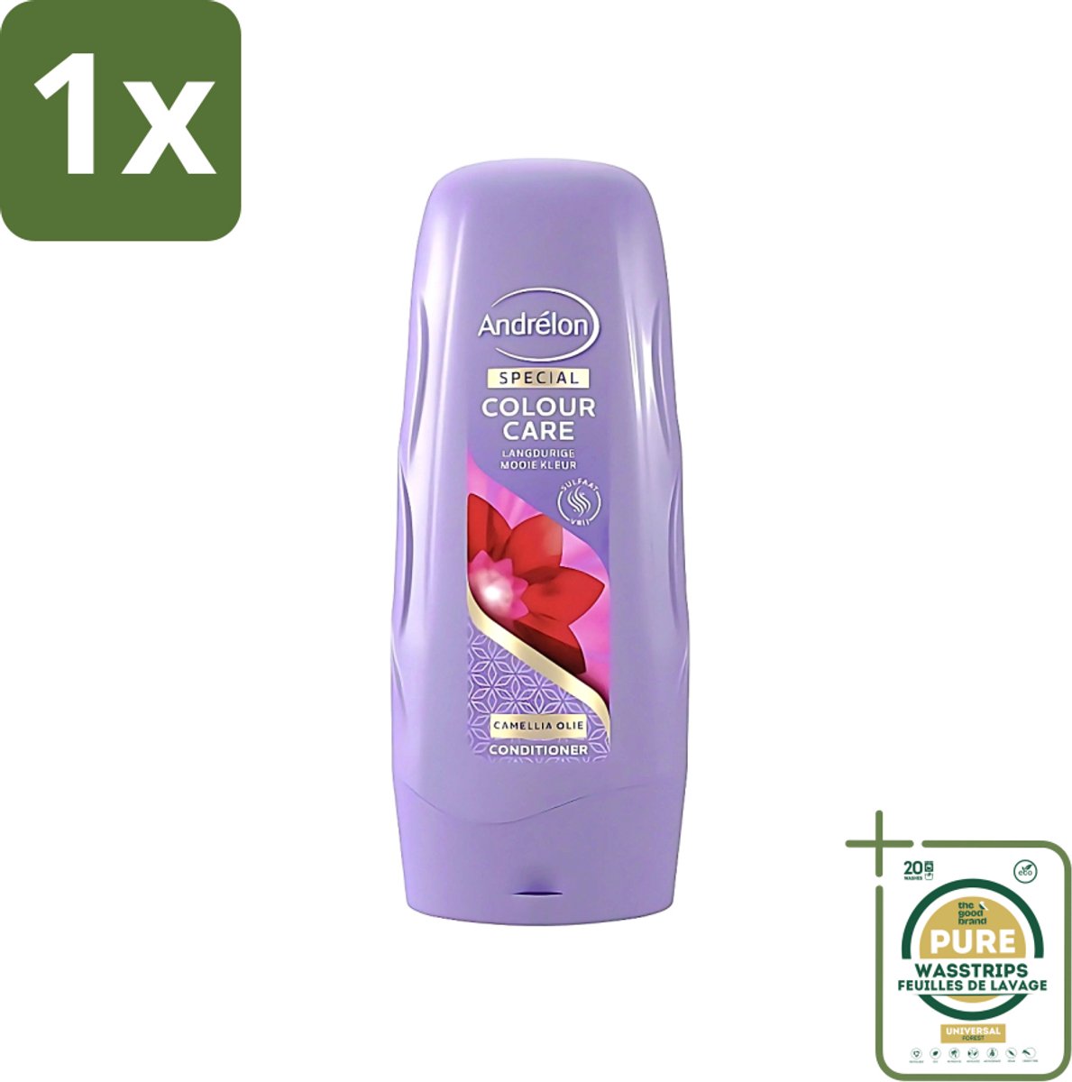 1 x Andrélon - Colour Care - Camellia Olie - Conditioner - Kleurbehoud - 300 ml- Kleurbehoud - Gekleurd Haar - Camellia-olie - Sulfaatvrije Conditioner - Haar Verzorging