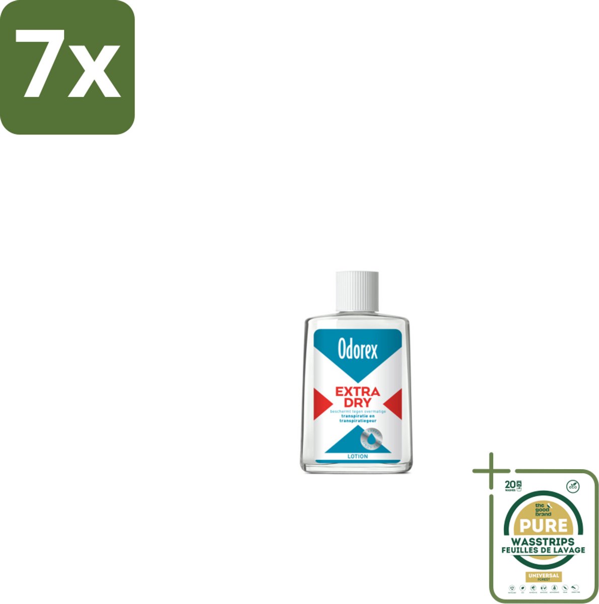 7 x Odorex Extra Dry Lotion 50 ml - Grootverpakking - Extra Dry - Overmatig Zweten - Zweetgeur - Deodorant - Zweetvermindering