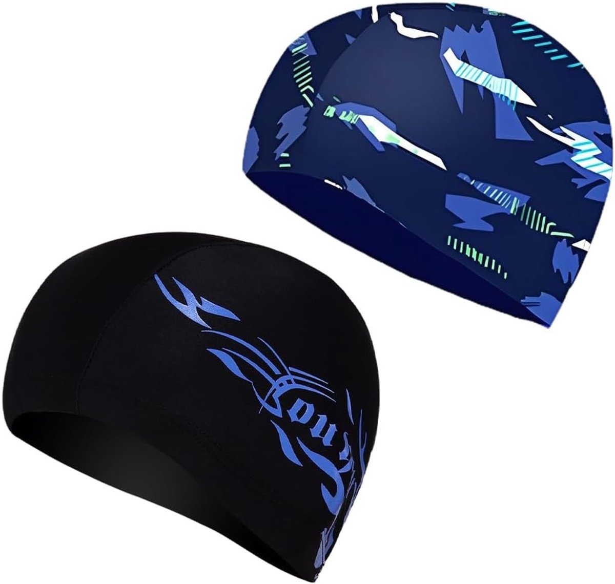 Zachte Polyester Zwemcaps voor Volwassenen en Kinderen, Unisex, Ideaal voor Zwemmen, Sport en Recreatie