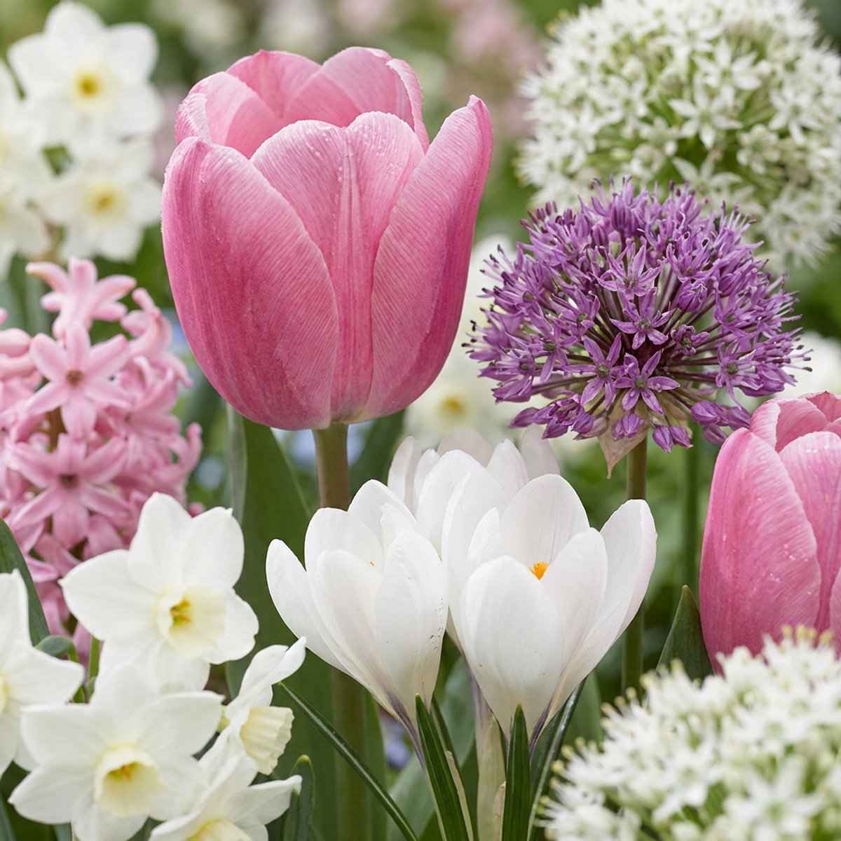 Green boutiQ - 500x Bulb Garden Pink - Bollentuinroze - Diversen - Zomerbloeier - Bolmaat 10/12