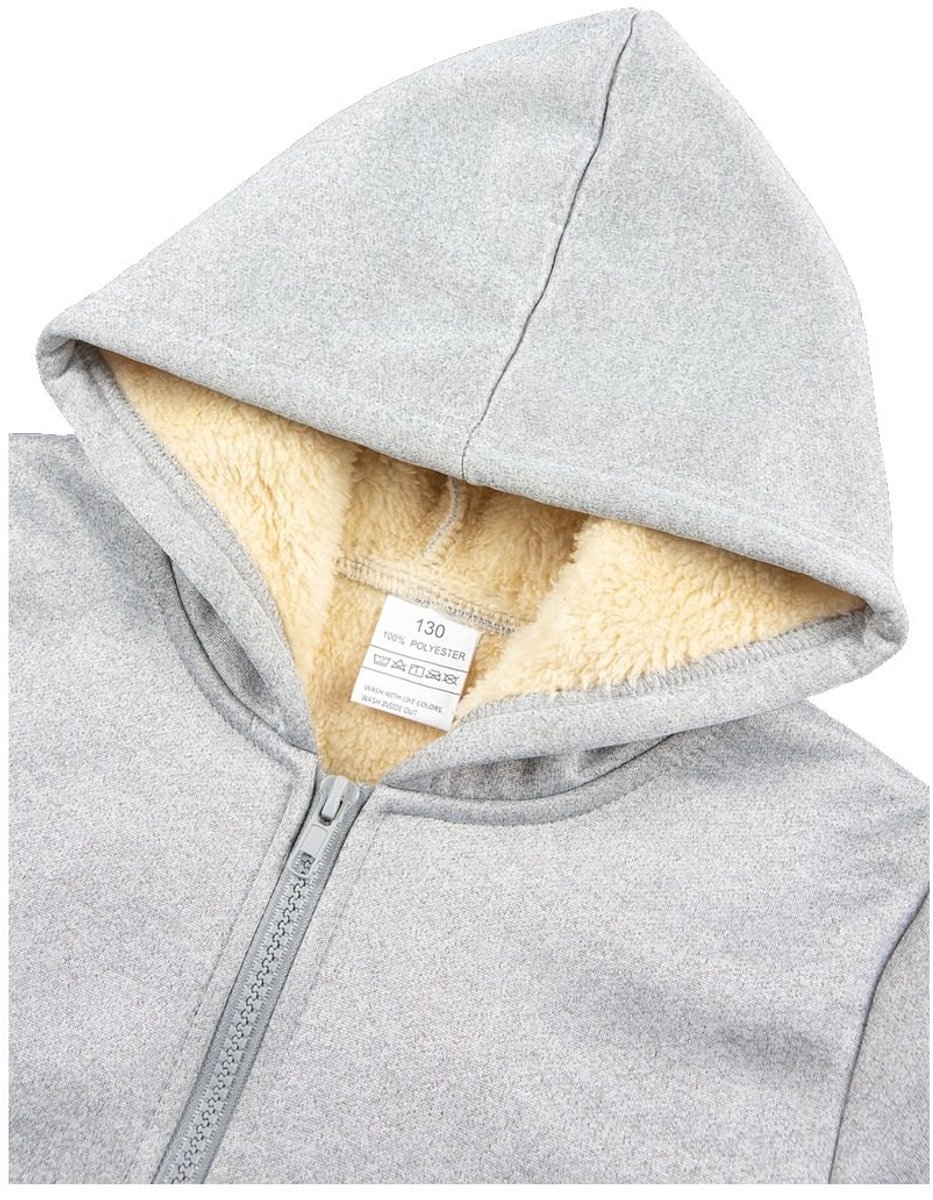 Currero Vest Jongens Met Rits Sweater Jongen Cardigan Gebreid Sweaters Hoodie Warme Trui Lange Mouw 13 Jaar Grijs
