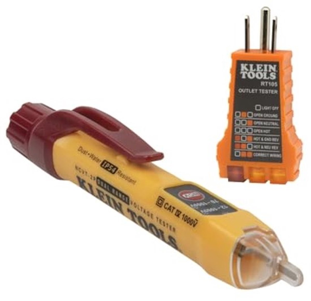 Contactloze Spanningstester met Dubbele Bereik en Stopcontact Tester - 12-1000V AC