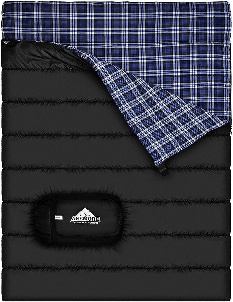 Lakenzak 2 Persoons - Zwart - 149,9 x 220 cm - Waterdicht - Voor Kamperen