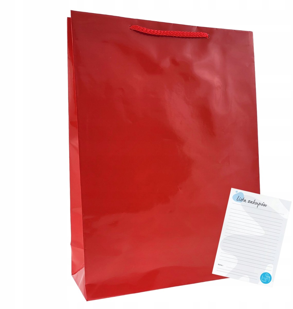 50 Rode Luxe papieren Cadeauzakken 24x9x32 cm - A4 formaat