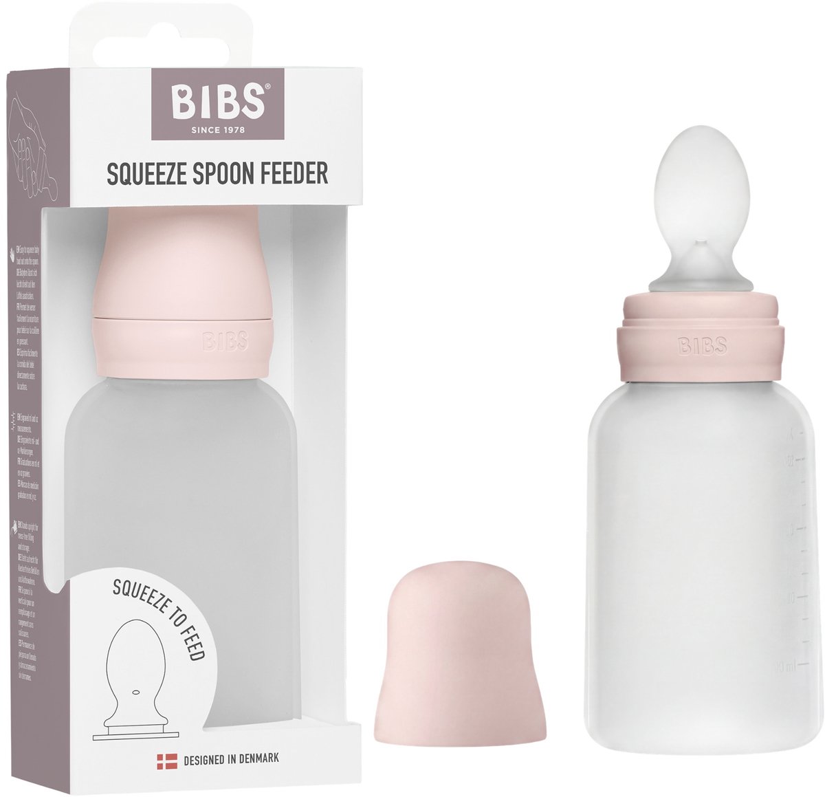 BIBS Knijplepel voor zelf voeden - 6+ mnd - Petal