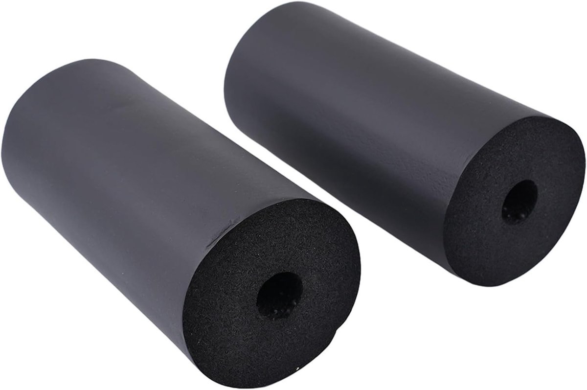 2 stuks vervangende voetschuimvulling voor wielen, ideaal voor halterbank en home gym, trainingsaccessoires (140 mm)
