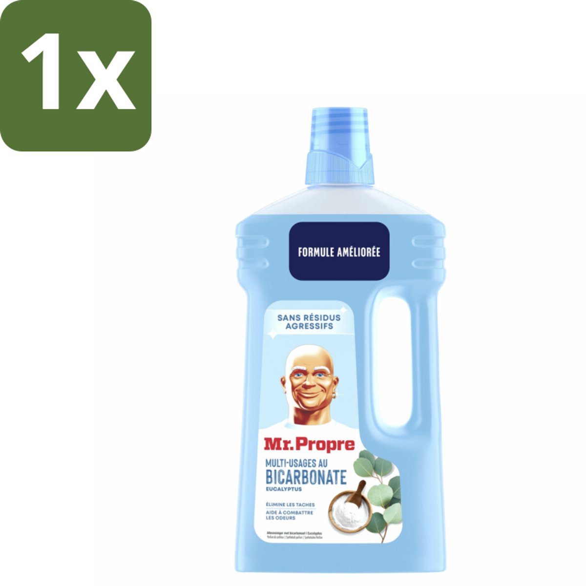 1 x Mr. Propre – Allesreiniger – Bicarbonaat & Eucalyptus – 1000 ml - Koffie - Koffiezetapparaat - Koffiezetapparaat