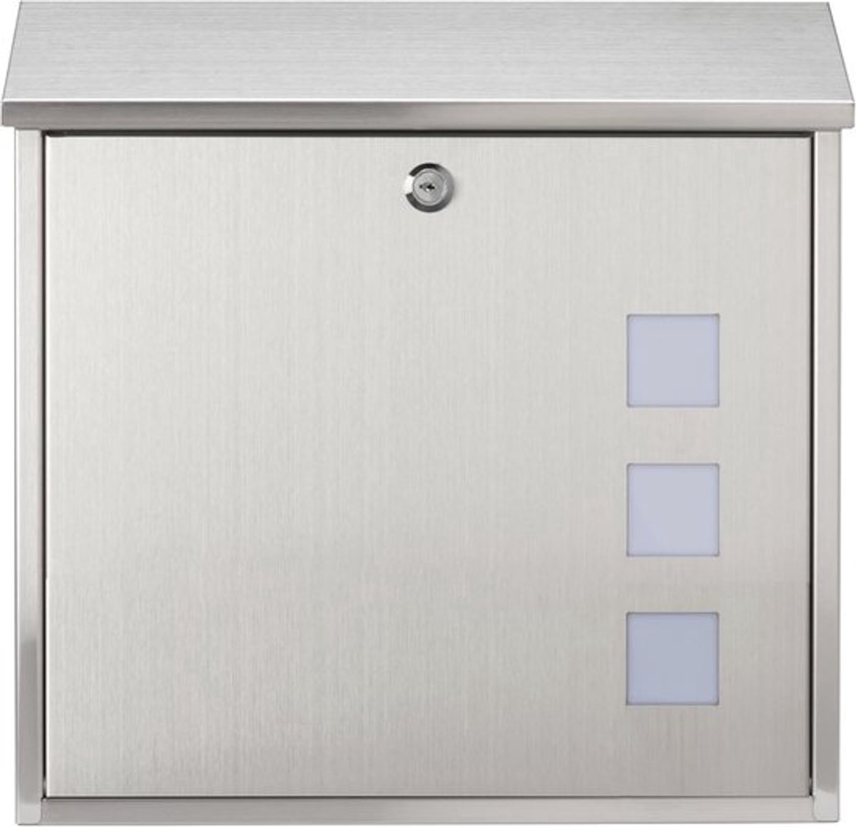 Weerbestendige Wandbrievenbus RVS 37x36x11cm - Veilig en Ruim voor A4 Post