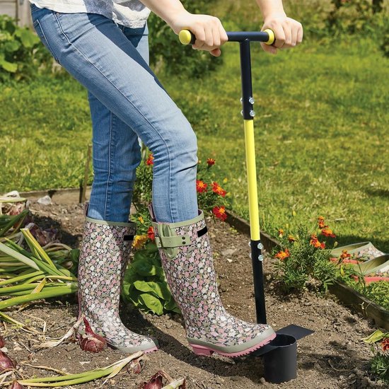 Set van 2 Tuintransplanters met Lange Handgreep voor het Planten van Bloembollen, Zaailingen en Bloemen met Diepe Markering — afbeelding 4
