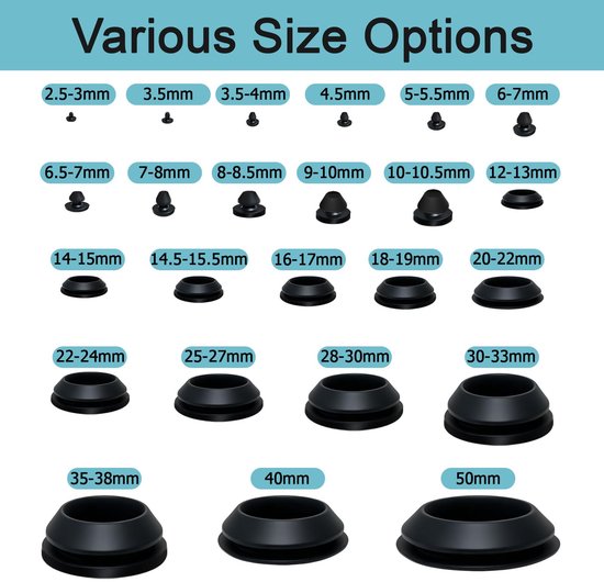 Rubberen stoppen 30 stuks - 7-8mm gat - ronde siliconen doppen - waterdicht voor fles en meubels - ShopVlot — afbeelding 5