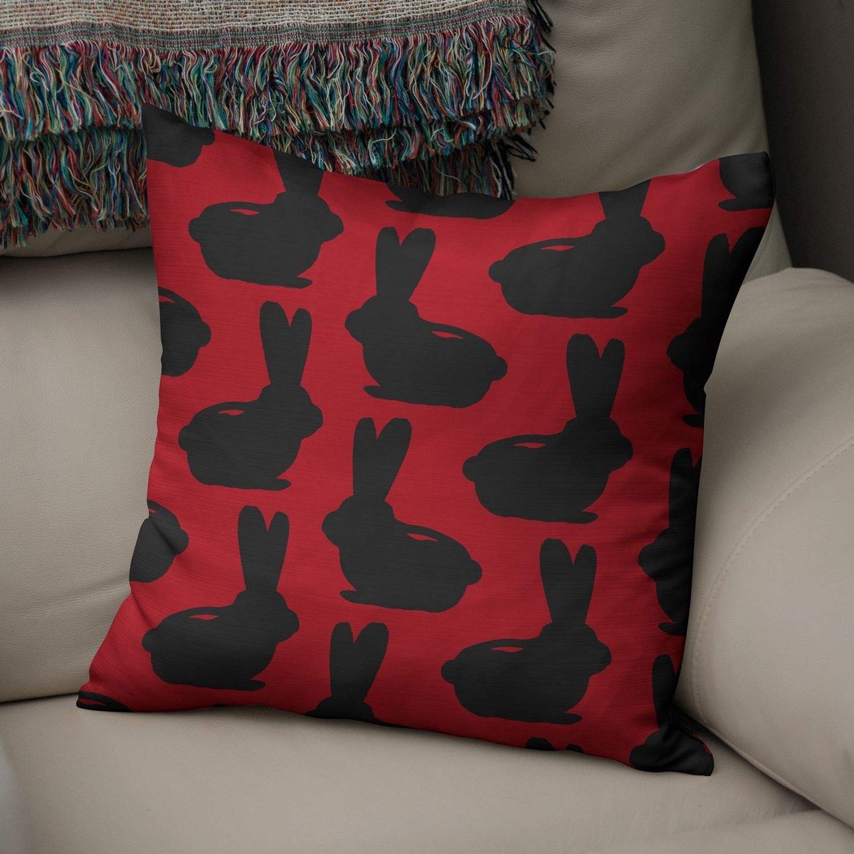 Elzusha - Decoratieve Kussenhoes 50x50 cm voor Sofa en Bed