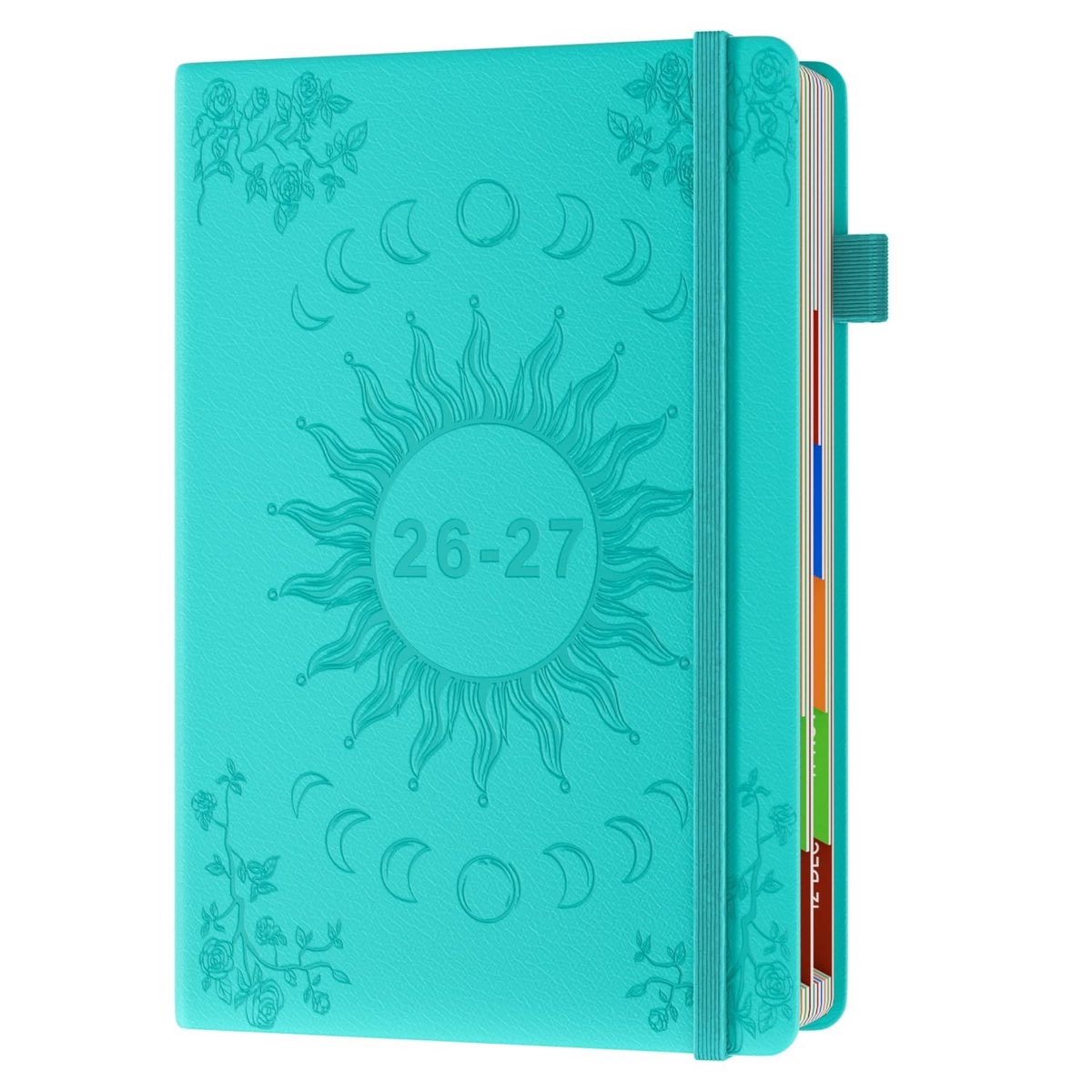Elzusha - A5 Academische Kalender 2026-2027 met Kleuren Tabs