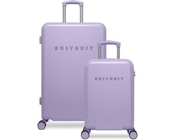 SUITSUIT Kofferset - Handbagage Koffer - Reiskoffer Groot - Kofferset 2 delig - 124L - TSA Slot - Evolution Lovely Lilac