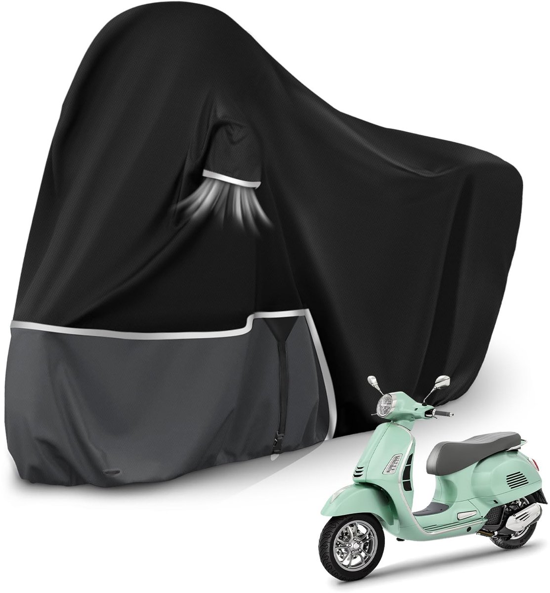 Elzusha - Waterdichte Motorhoes voor Piaggio Vespa GTV GTS GT125/200/300