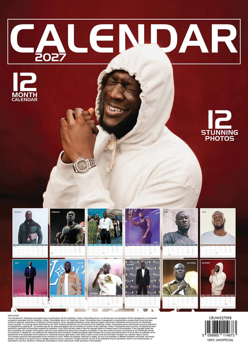 Stormzy A3 Kalender 2027