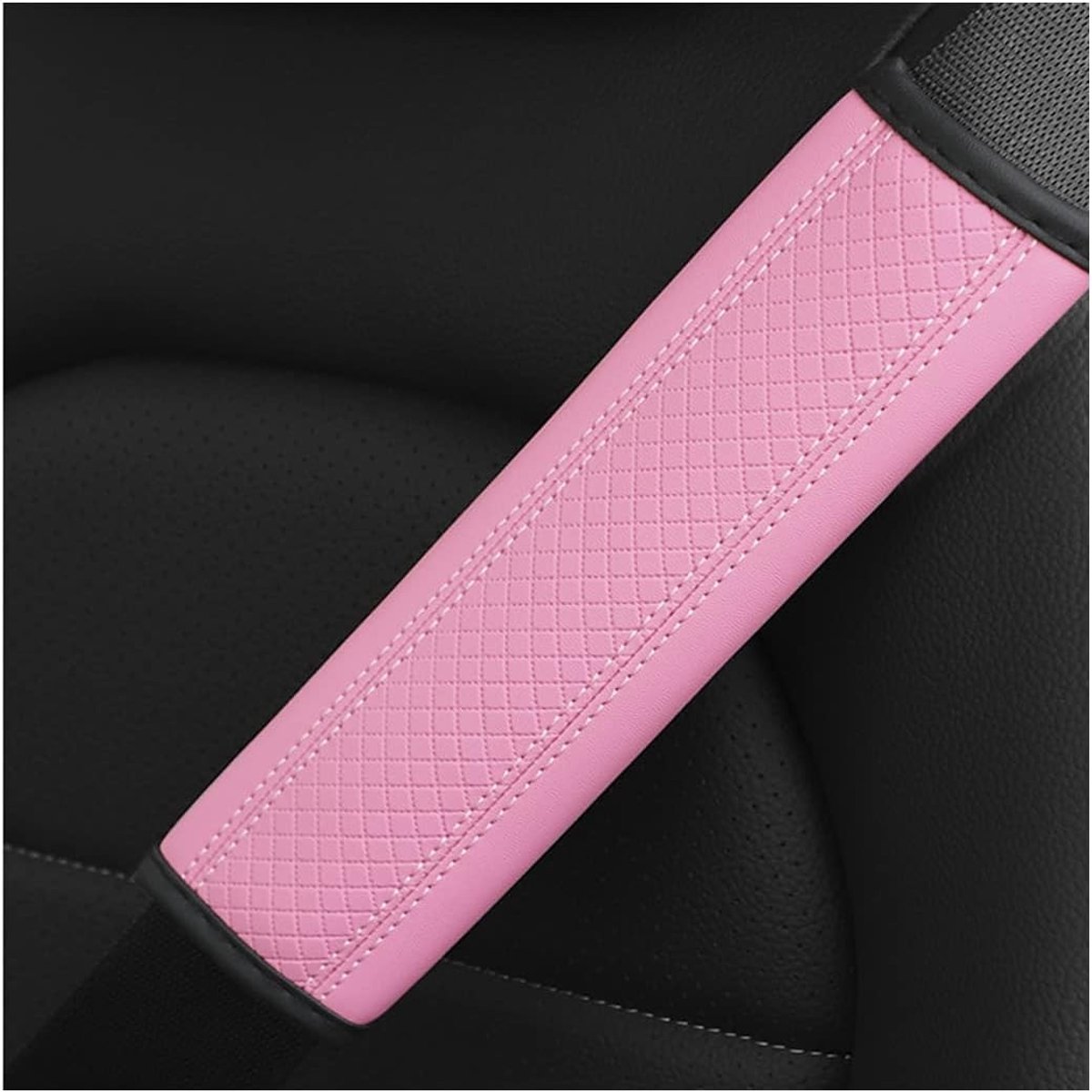 2 Stuks Roze Autostoel Veiligheidsgordel Pads voor Comfort en Bescherming in de Auto
