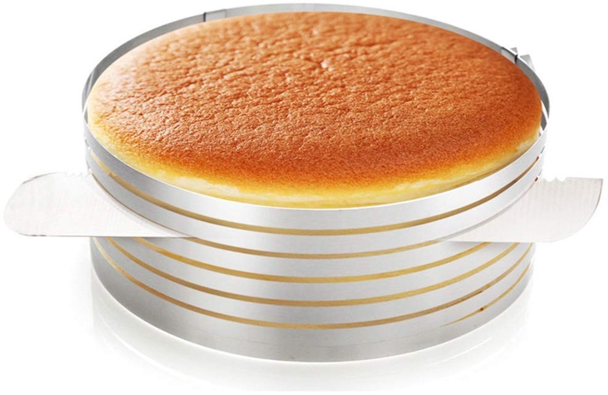 Elzusha - RVS Verstelbare Cake Slicer voor Perfecte Taarten
