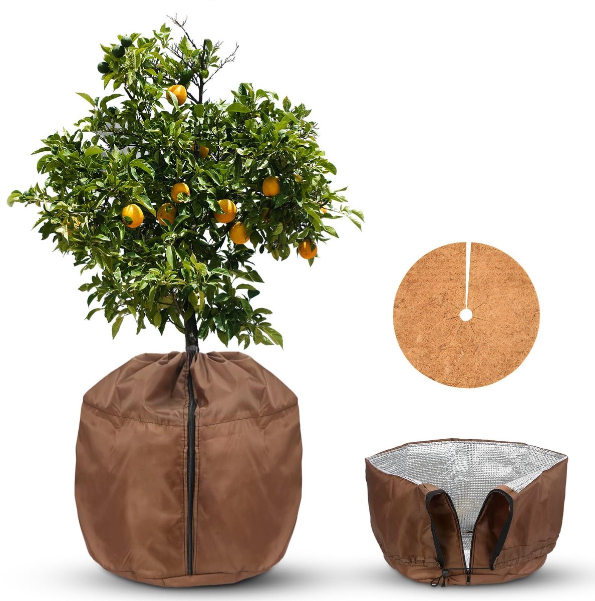 Elzusha - Thermische Potbescherming voor Planten met Koord en Rits