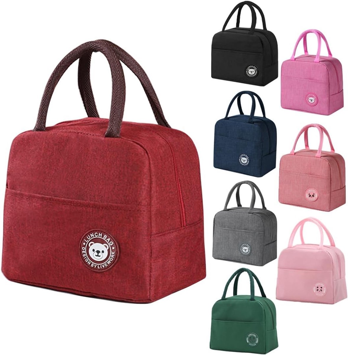 Isolerende Lunchtas van 6L voor Dames en Heren, Waterdichte en Lekvrije Koeltas voor Werk, School en Picknick