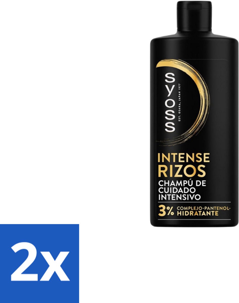 2 x Syoss – Shampoo – Rizos Pro – 440 ml - Krullend Haar - Golvend Haar - Pluizig Haar - Haar Verzorging - Salonkwaliteit