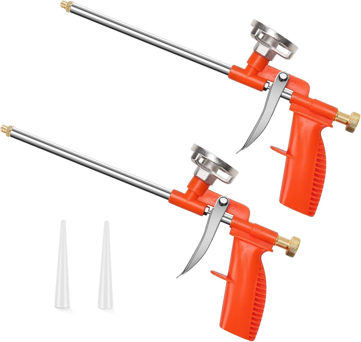 Set van 2 schuimpistolen voor schuimspuiten, bouwschuimpistolen en montageschuim.