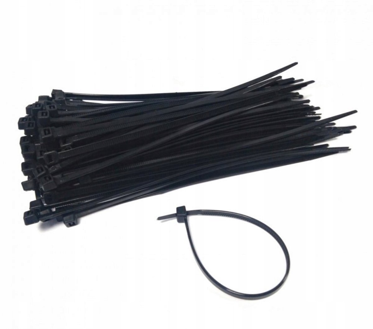 100x Kabelbinders Zwart 7.6x400mm - Sterk en Veilig