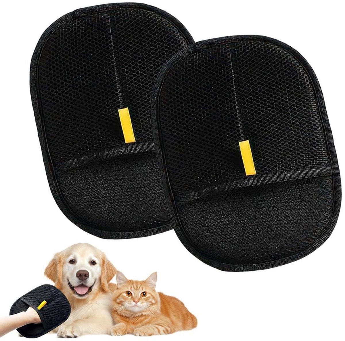 Elzusha - 2 Stuks Dierenhaarverwijderaar Handschoenen