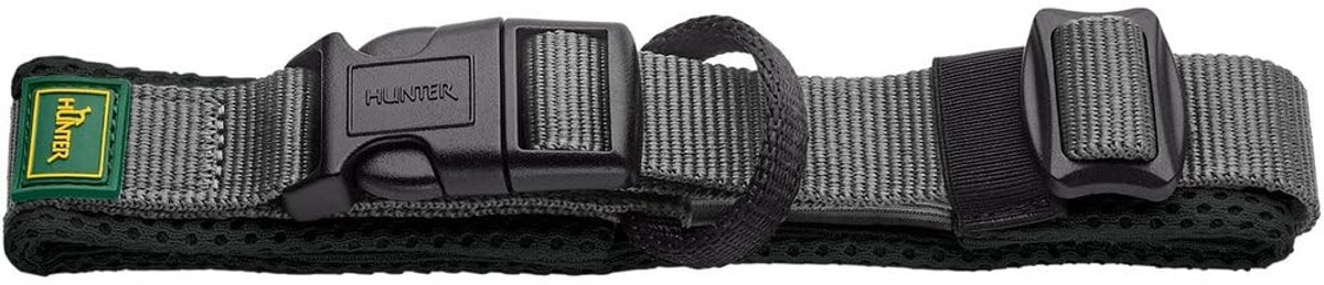 Elzusha - Hondenhalsband Maldon - Zwart, ademend mesh, maat M