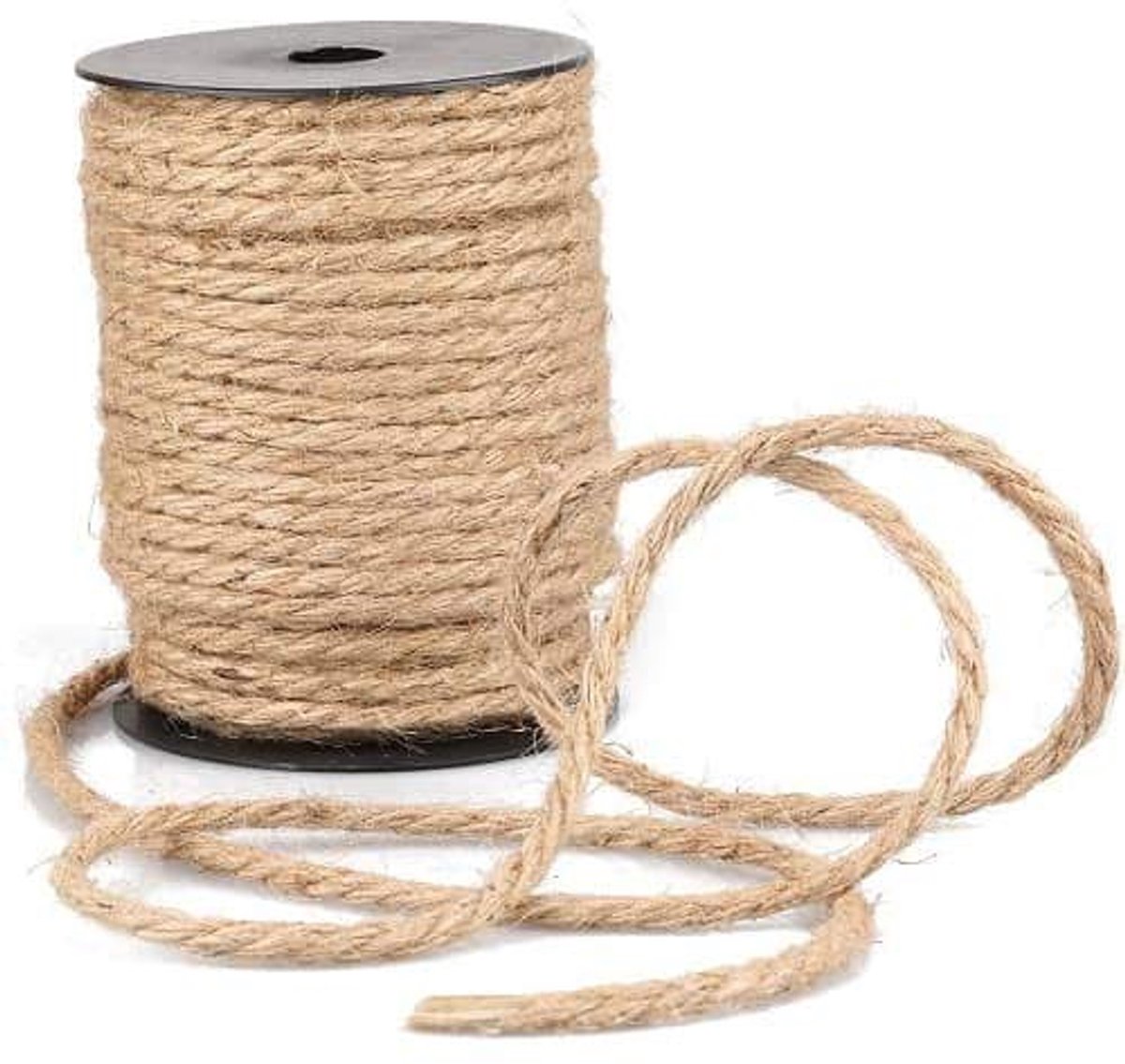 CABLEPELADO Natuurlijk henneptouw - Jute touwrol - Touw voor doe-het-zelf, meubeldecoratie, inpakken, tuinieren - ShopVlot
