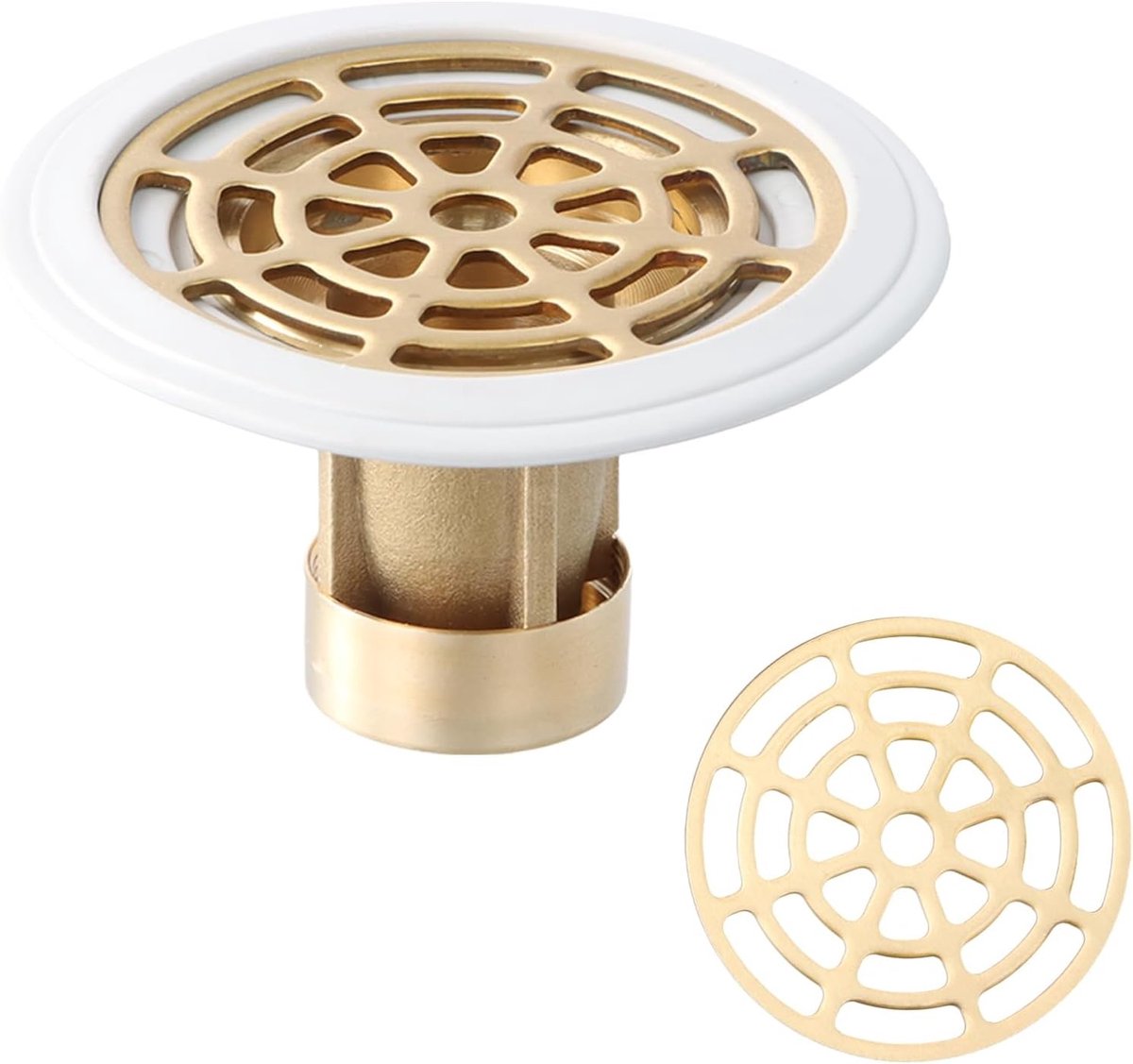 Ronde Afvoerplug van Messing, Geurwerend en Geschikt voor Keuken en Badkamer, Duurzaam en Stijlvol