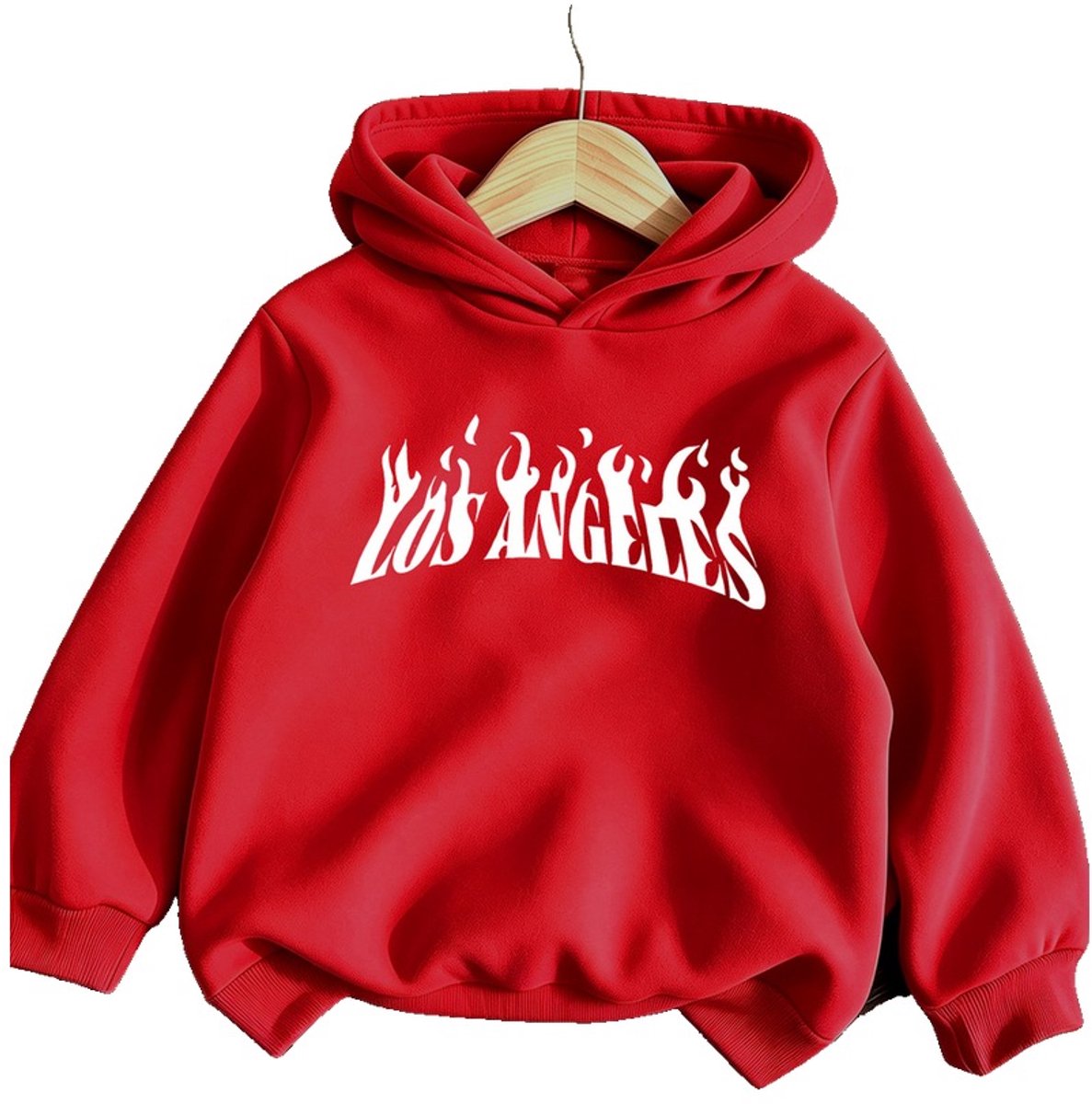 Currero Hoodie Jongens Warme Hoodie Met Capuchon Comfortabele Sweater Casual Trui Pullover Jongenstrui 3-4 Jaar Rood