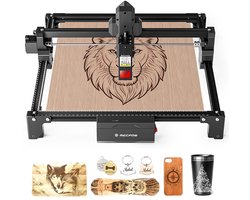 Mecpow‑X3S‑Lasergraveermachine‑12W‑Dubbele‑Diodelaser‑360×360mm‑Uitbreidbaar‑10000‑mm/min‑Kantelalarm‑Offline‑Graveren‑LightBurn‑LaserGRBL‑Zwart