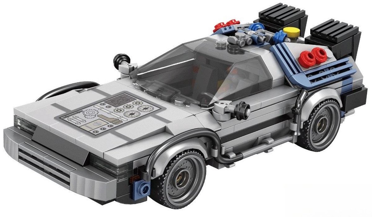 Reobrix 665 Future DMC Delorean Timemachine bouwset | City fast champions adventure | Creator classic motor bouwpakket | Technic speelgoed ideas voor volwassenen | Icons furious speed auto | Technische bouwdoos met 405 bloks