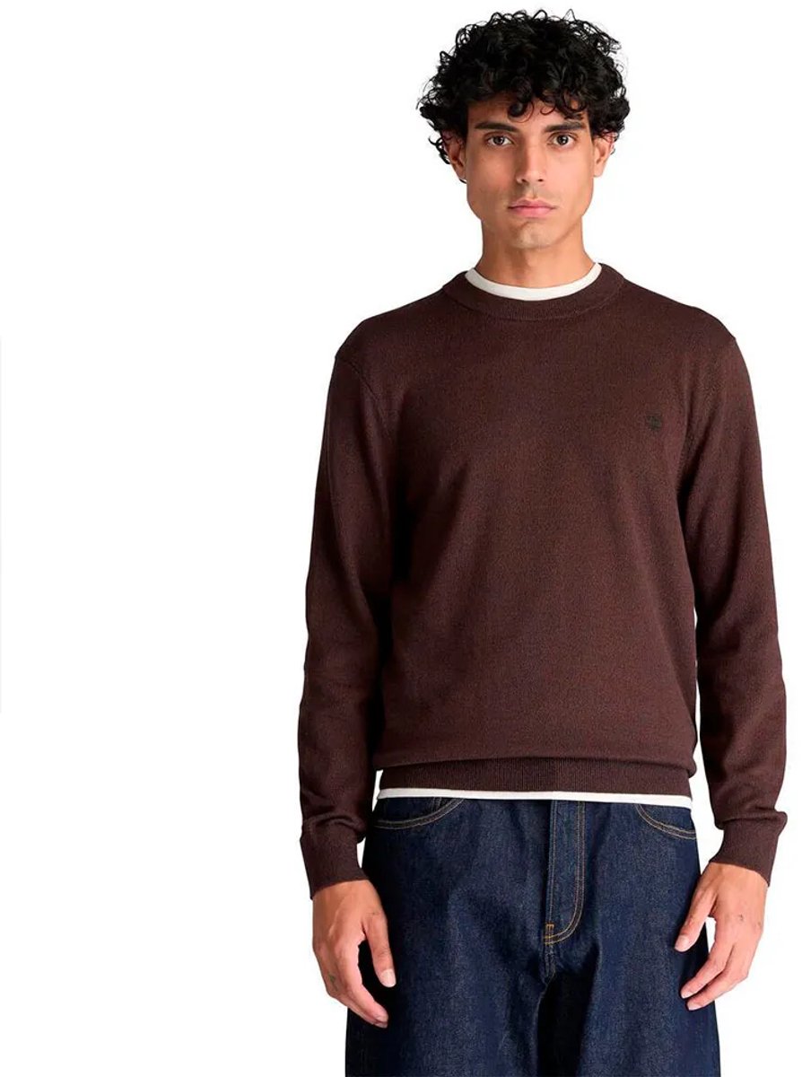 Timberland Williams River Cotton Crew Trui L Man Mole Heather