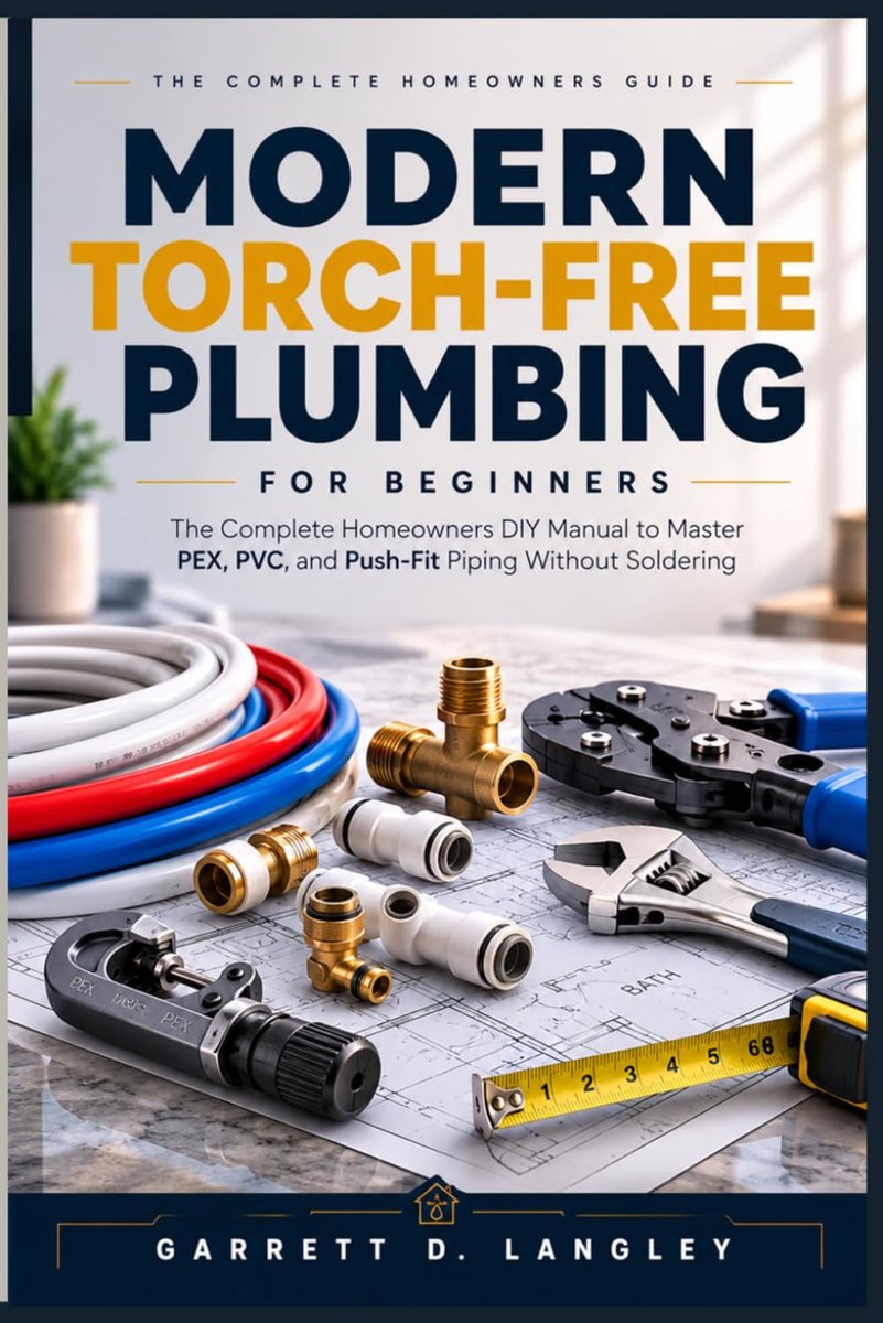 Modern Torch-Free Plumbing for Beginners: The Complete Homeowners DIY Manual to Master PEX, PVC, and Push Fit Piping - ShopVlot