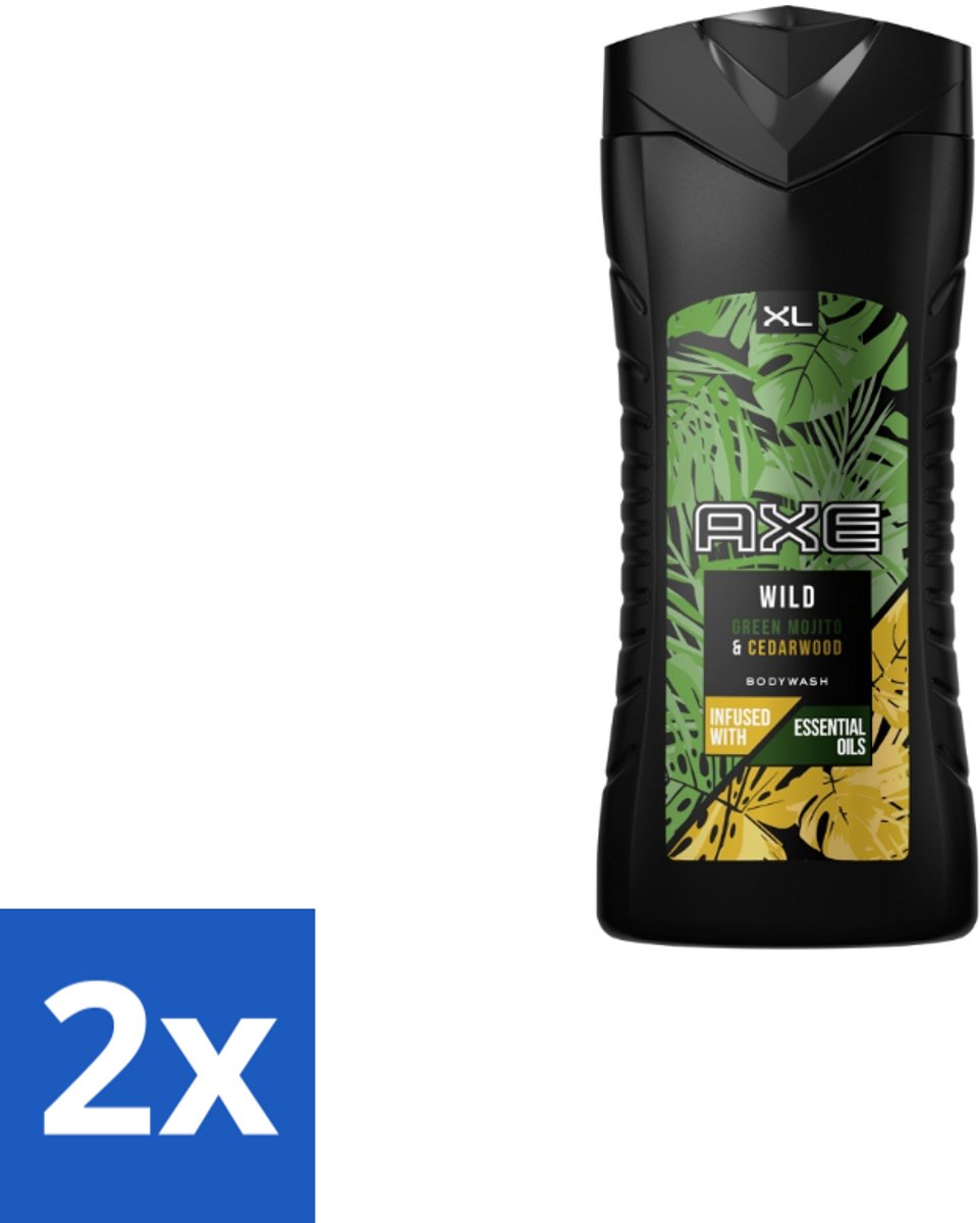 AXE - Douchegel - Wild - 400 ml - Voordeelverpakking - 2 stuks
