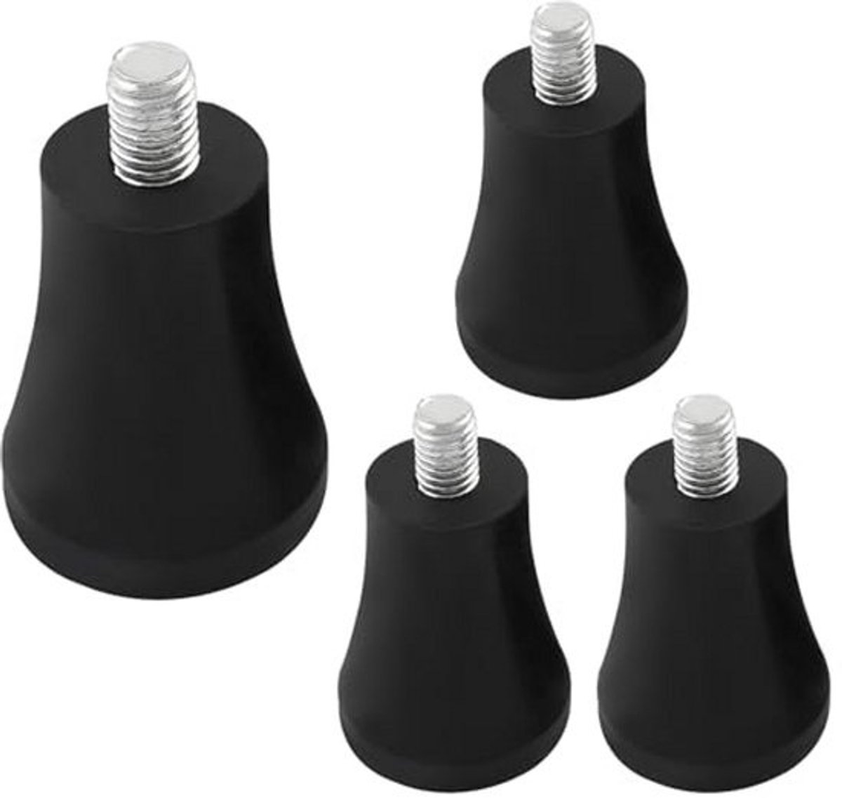 Rubberen meubelpoten verhoger 50 mm - Antislip vloerbeschermer voor meubels