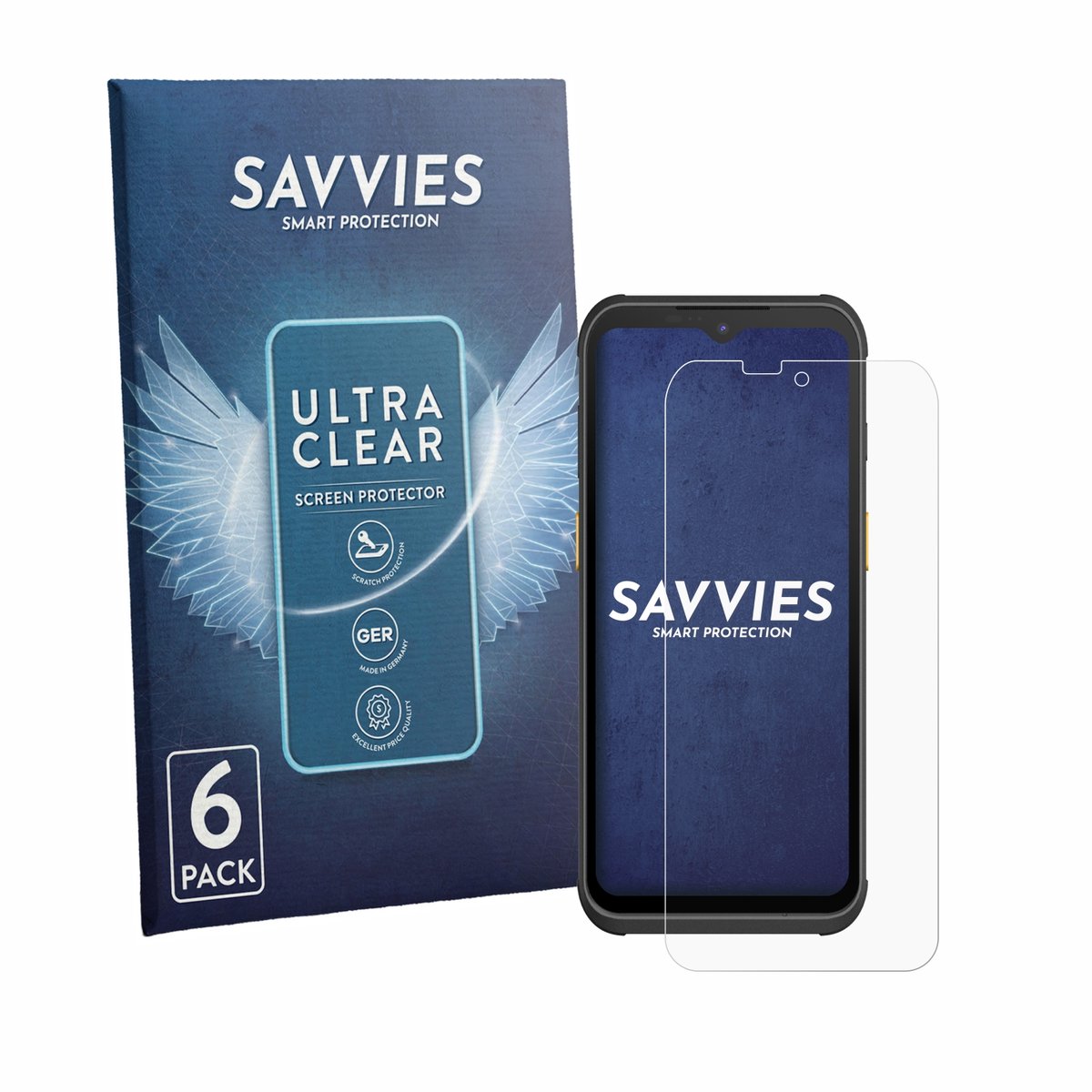 Savvies - Screenprotector voor Werock Rockscan A260 - Folie Beschermfolie transparant 6 Stuks