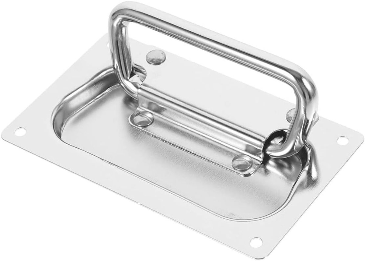 Multifunctionele RVS Kastgreep met Tie Rod Ring voor Sluiten van Kasten en Toiletten, Versteekte Handgreep voor Bootgebruik